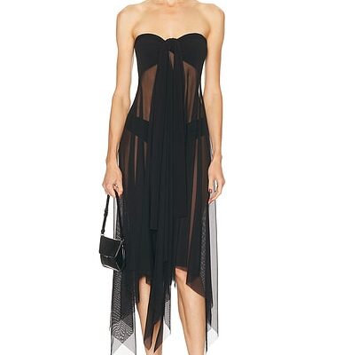 Norma Kamali Convertible Combo Midcalf Dress