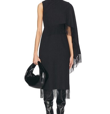 Oscar de la Renta Fringe Midi Dress