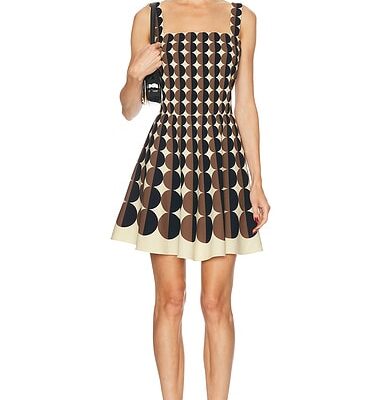 Oscar de la Renta Wool Mini Dress