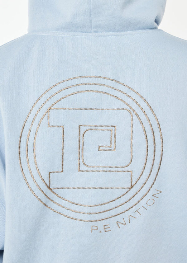 P.E Nation Output Hoodie In Dusty Blue - Image 2