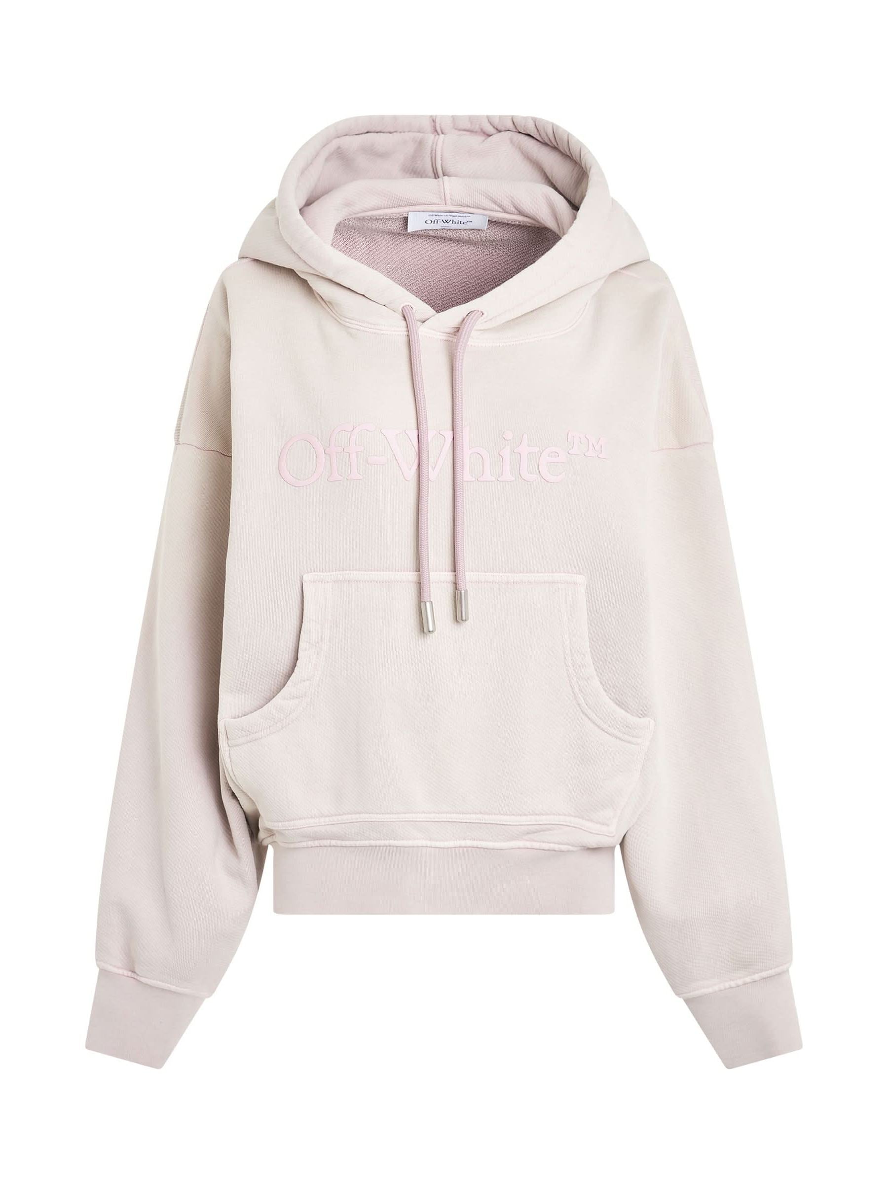 Off-White Laundry Logo Casual Hoodie in Lilac - Miss Nelly