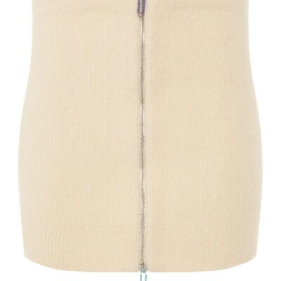 Off-White Micro Boucle Mini Skirt in White