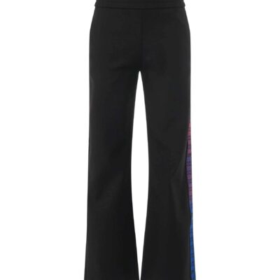Off-White Monogram Logo Band Track Pant in Black/Red
