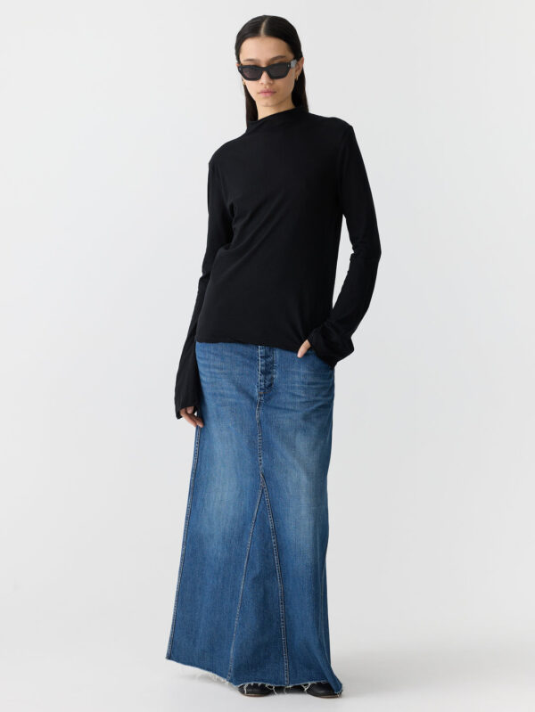 BASSIKE Regular Raised Neck Long Sleeve T-Shirt