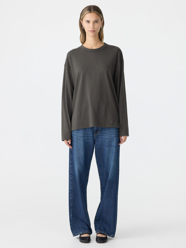BASSIKE Slouch Wide Heritage Long Sleeve T-Shirt