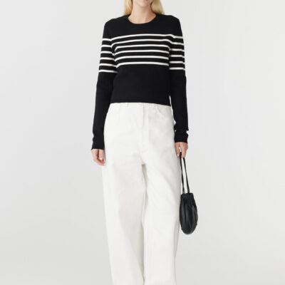 BASSIKE Fine Rib Stripe Knit