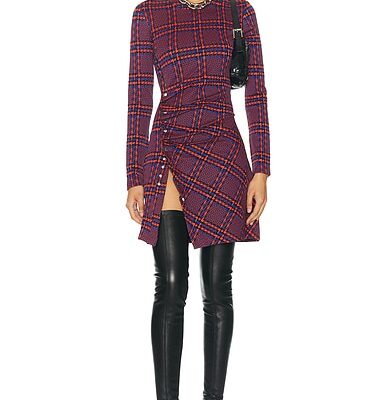 RABANNE Long Sleeve Mini Dress