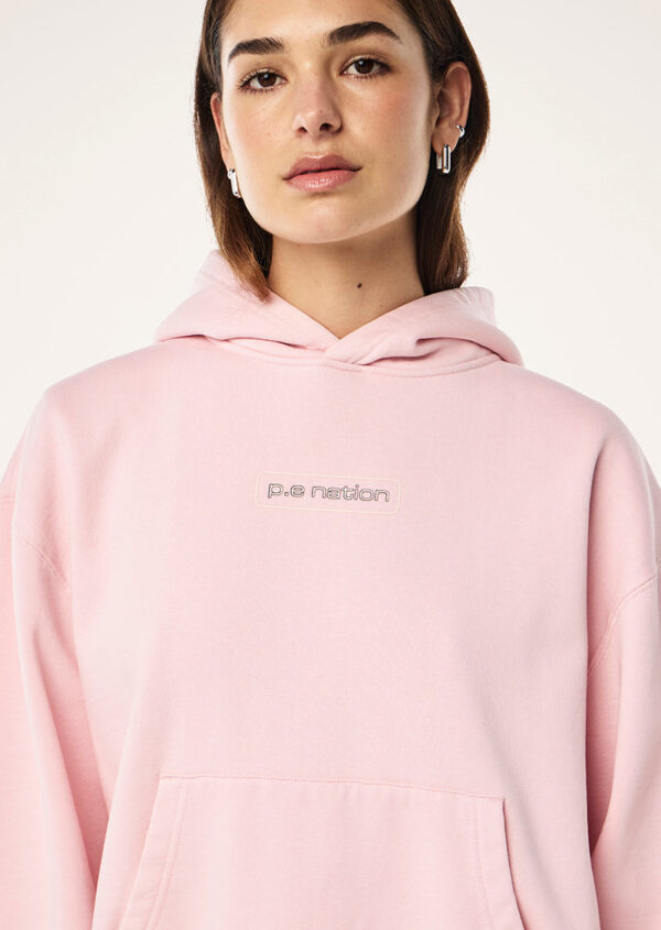 P.E Nation Global Peak Hoodie In Washed Chalk Pink - Image 3