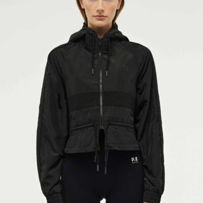 P.E Nation Cropped Man Down Jacket In Black
