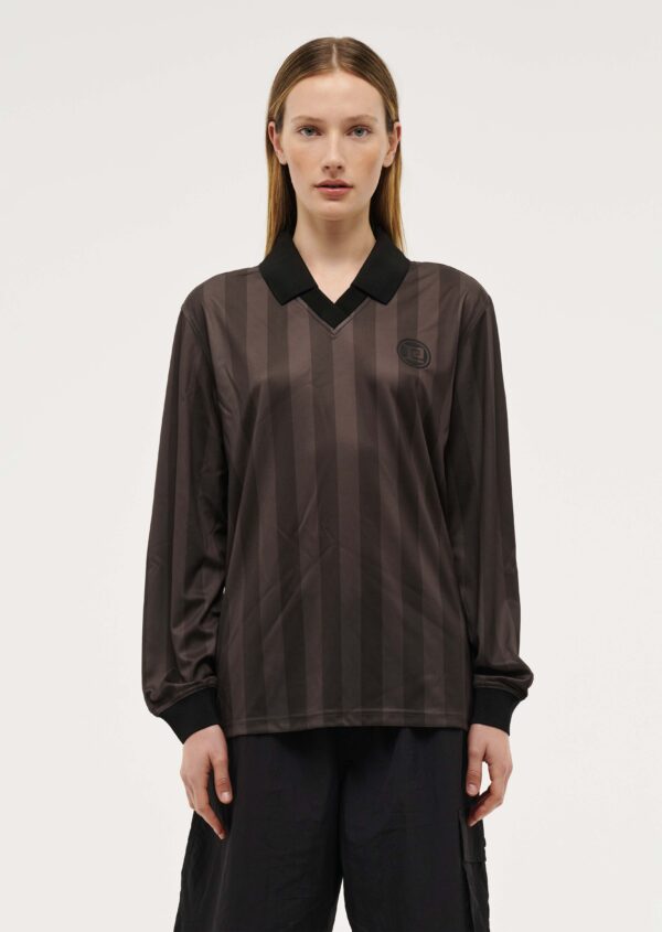 P.E Nation Home Ground Long Sleeve Top In Coffee