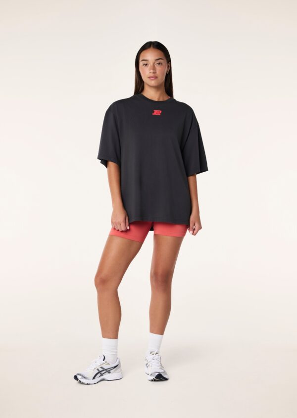 P.E Nation Playfield Tee In Washed Black - Image 3