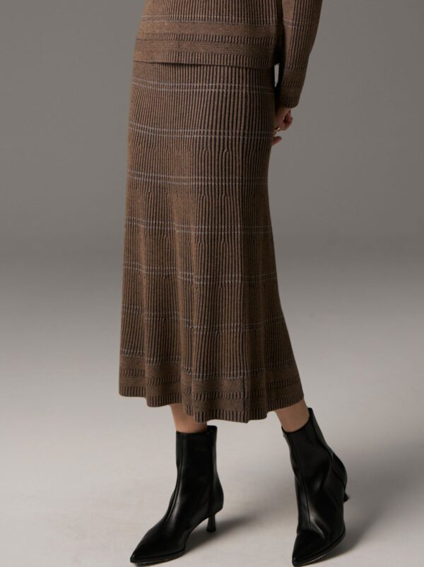 Pol Lara Stripe Knit Skirt - Image 2