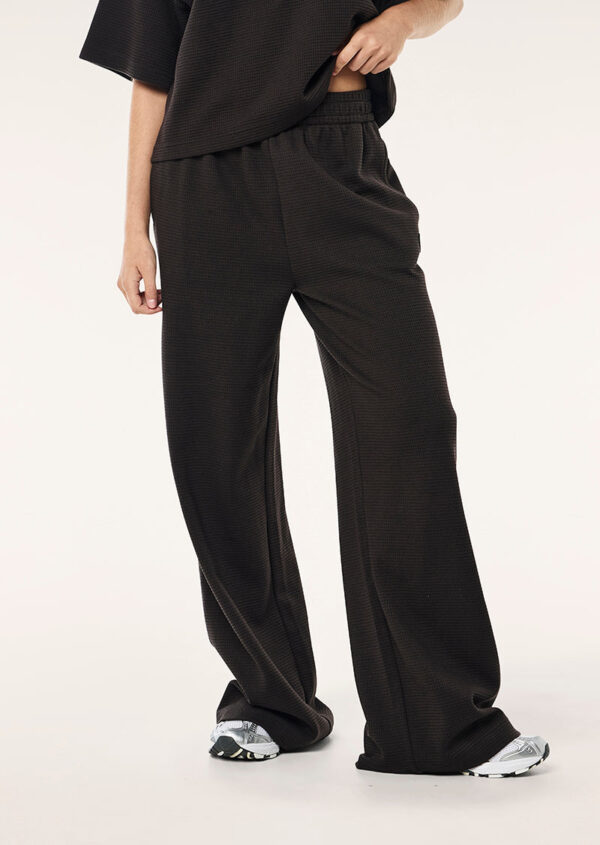 P.E Nation Printemps Waffle Trackpant In Licorice - Image 3