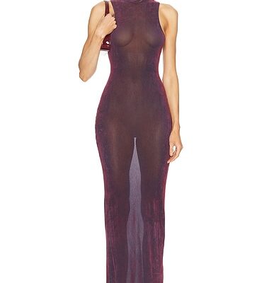 PRISCAVera Turtleneck Maxi Dress