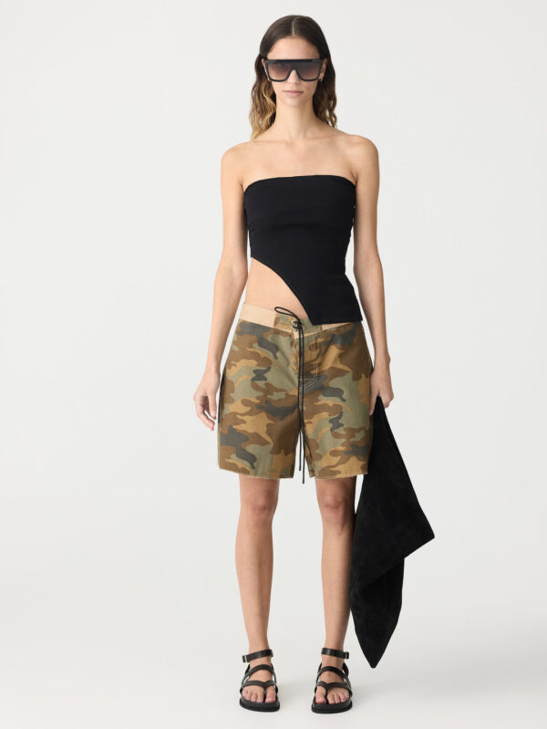 BASSIKE Camo Print Board Short