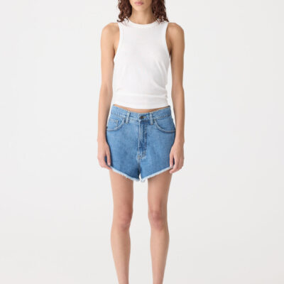 BASSIKE Cut Off Denim Short