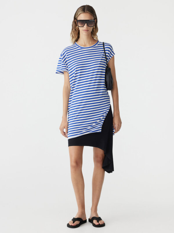 BASSIKE Stripe Twist Detail Mini Dress