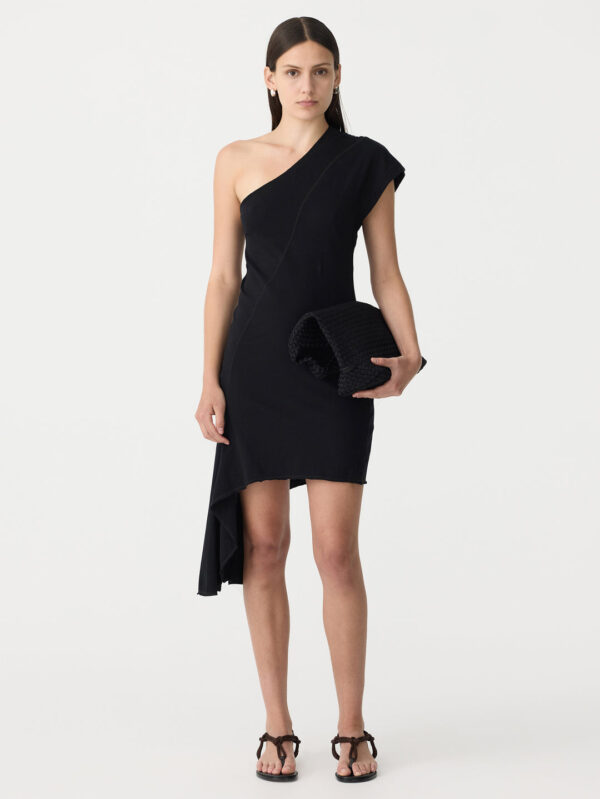 BASSIKE Mini Panelled One Shoulder Dress