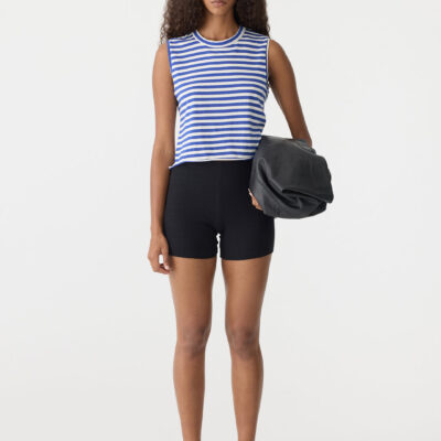BASSIKE Stripe Raw Edge Baby Tank