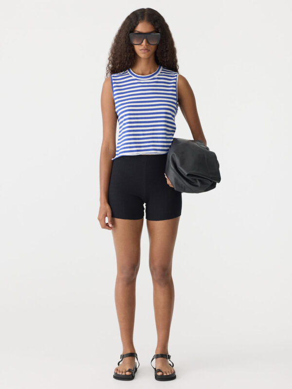 BASSIKE Stripe Raw Edge Baby Tank