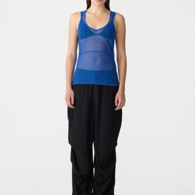 BASSIKE Fine Seam Detail Tank Knit