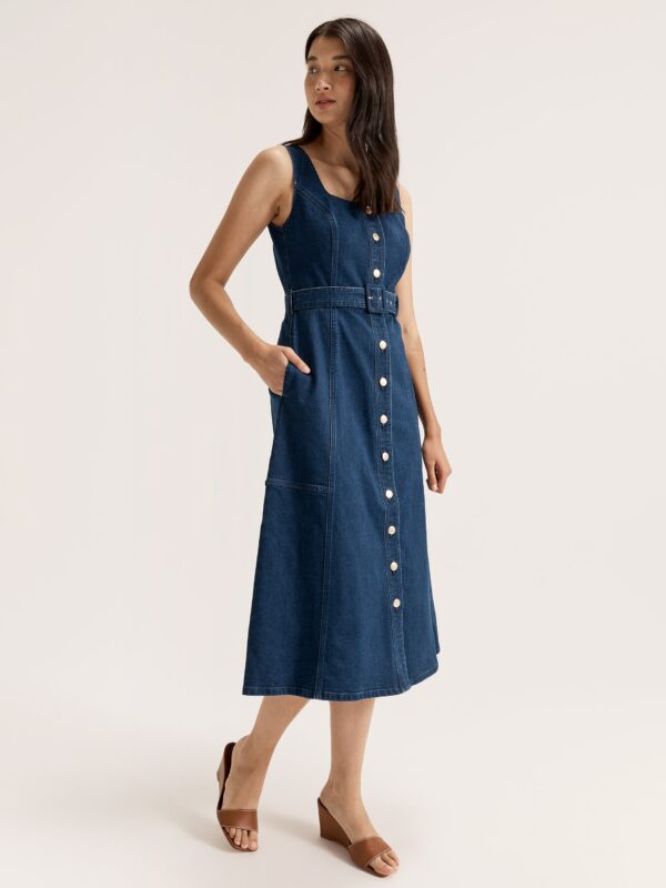 REVIEW Jagger Denim Dress - Image 5