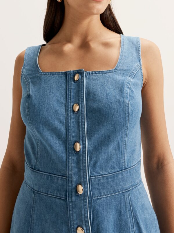 REVIEW Jagger Short Denim Dress - Image 3