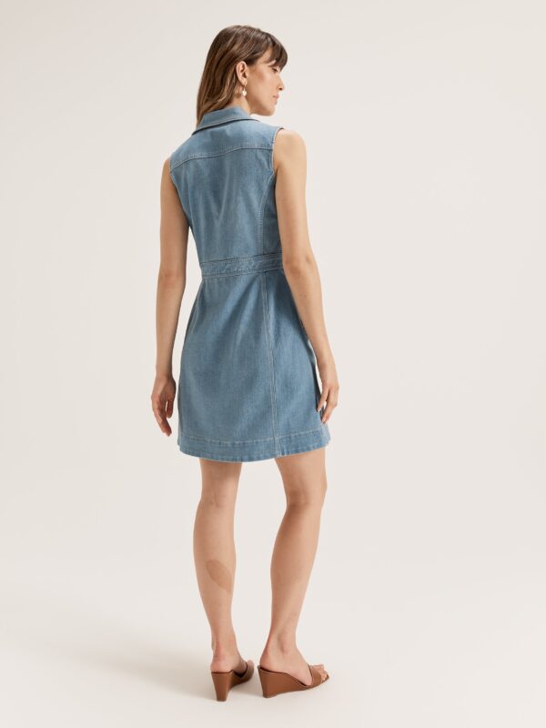 REVIEW Charlize Denim Dress - Image 5