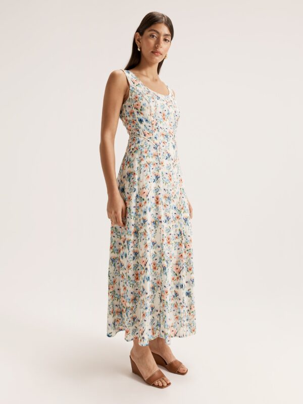REVIEW Hazy Floral Panelled Dress