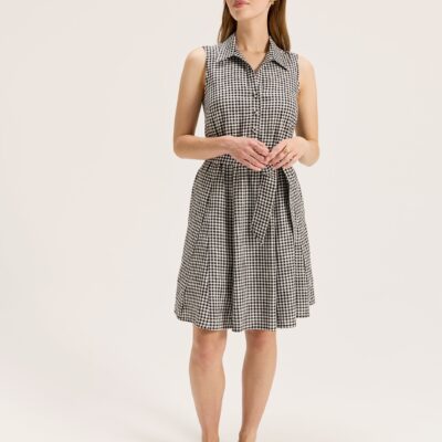 REVIEW Courtside Check Mini Dress