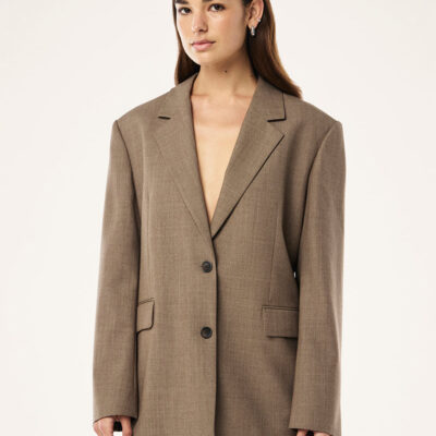 P.E Nation Global Residency Blazer In Walnut