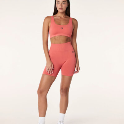 P.E Nation Restore Seamless 5" Bike Short In Brick Red