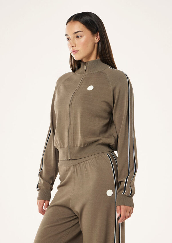 P.E Nation Retreat Knit Jacket In Burnt Biscuit - Image 3