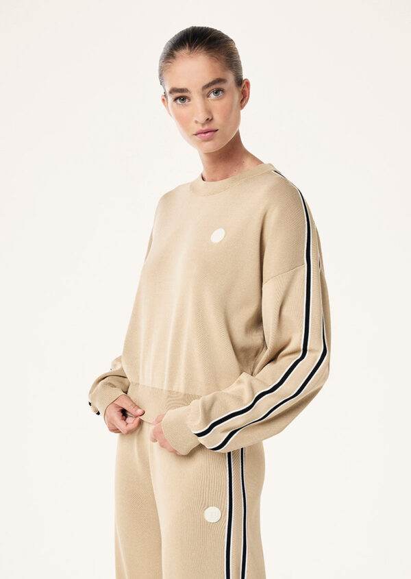 P.E Nation Retreat Knit Jumper In Oxford Tan