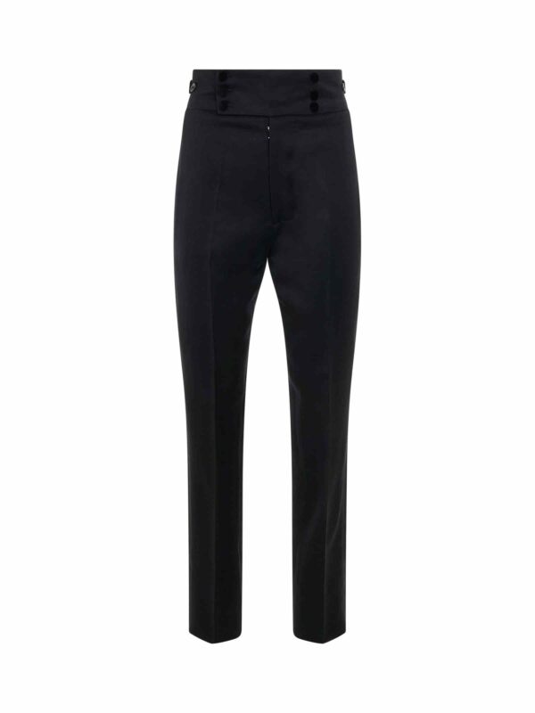 Maison Margiela High Waist Pants in Black