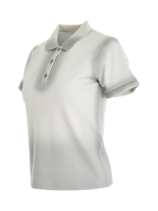 Loewe Cotton Polo Top in Cold Grey - Image 2