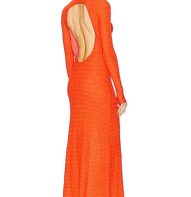 SIEDRES Lendi Open Back Textured Maxi Dress