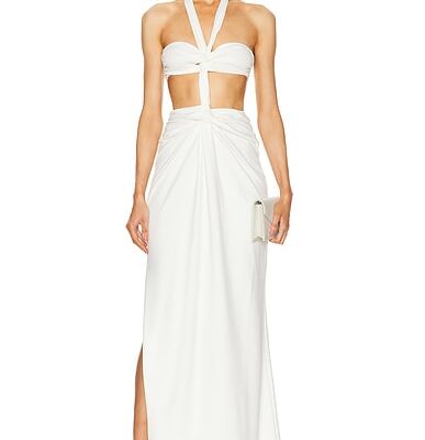 Sid Neigum Bandeau Knot Knit Dress