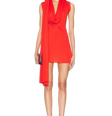 Sid Neigum Cape Cowl Mini Dress