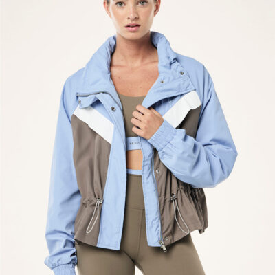 P.E Nation Shelter Jacket In Dusty Blue
