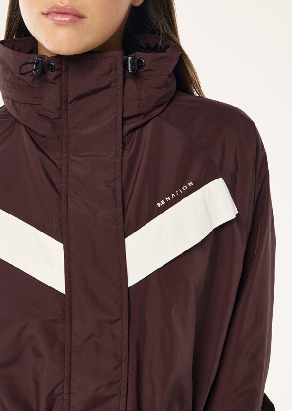 P.E Nation Shelter Jacket In Mahogany - Image 2