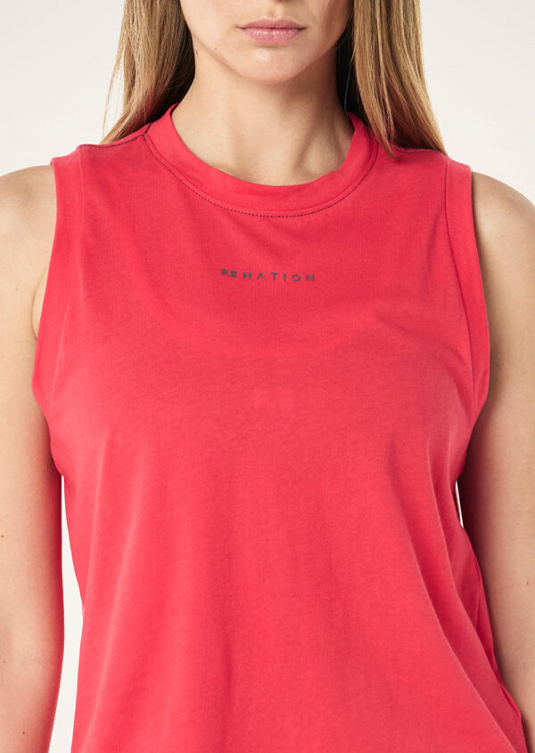 P.E Nation Global Shift Tank In Strawberry - Image 2