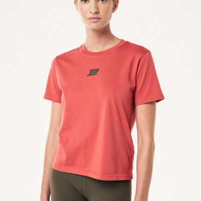P.E Nation Shoreline Tee In Washed Brick Red