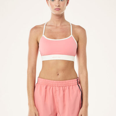 P.E Nation Signature Sports Bra In Dusty Pink