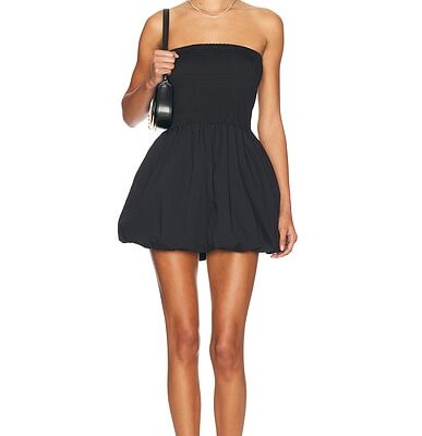 SIMONMILLER Via Smocked Strapless Mini Dress