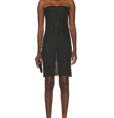 Saint Laurent Sheer Strapless Dress