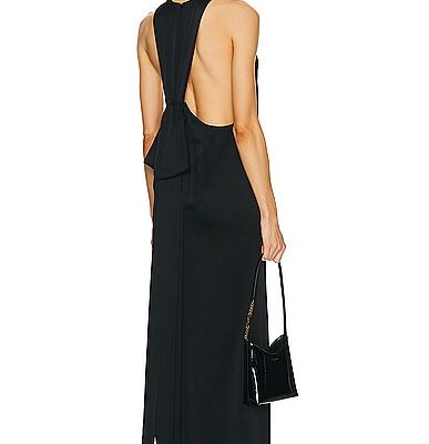 Saint Laurent Satin Maxi Dress