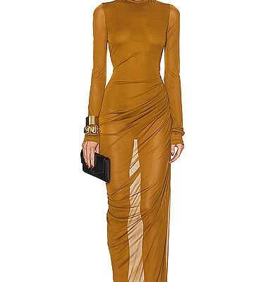 Saint Laurent Voile Jersey Gown