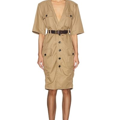 Saint Laurent Utility Shirt Dress