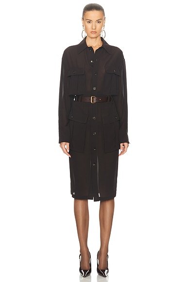 Saint Laurent Midi Shirt Dress - Miss Nelly